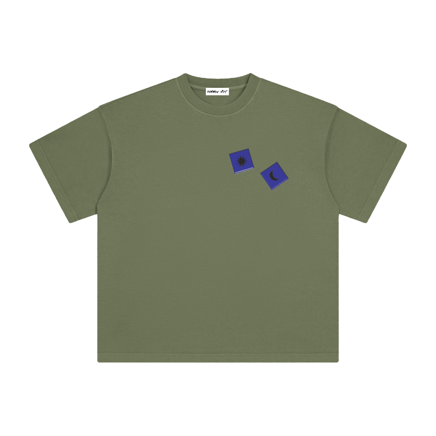 Blue Dice with Logo on Back Vintage Washed Tee