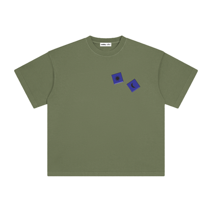 Blue Dice with Logo on Back Vintage Washed Tee