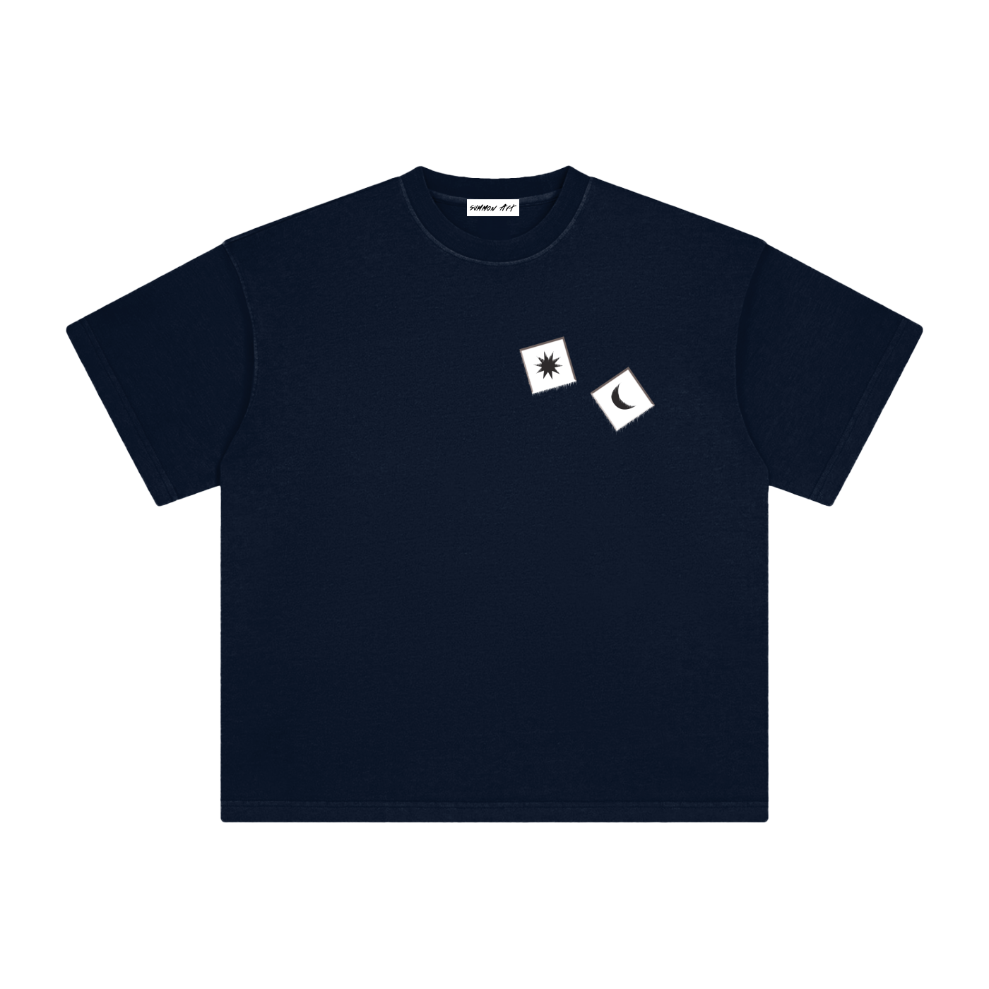 White Dice with Logo on Back Vintage Washed Tee