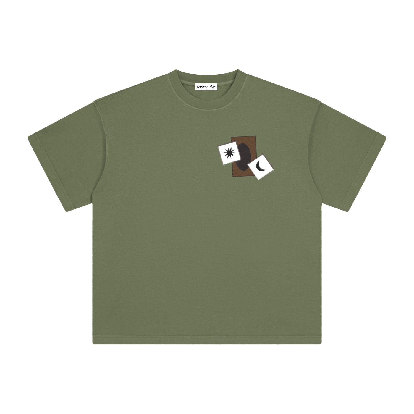 Card & White Dice with Logo on Back Vintage Washed Tee