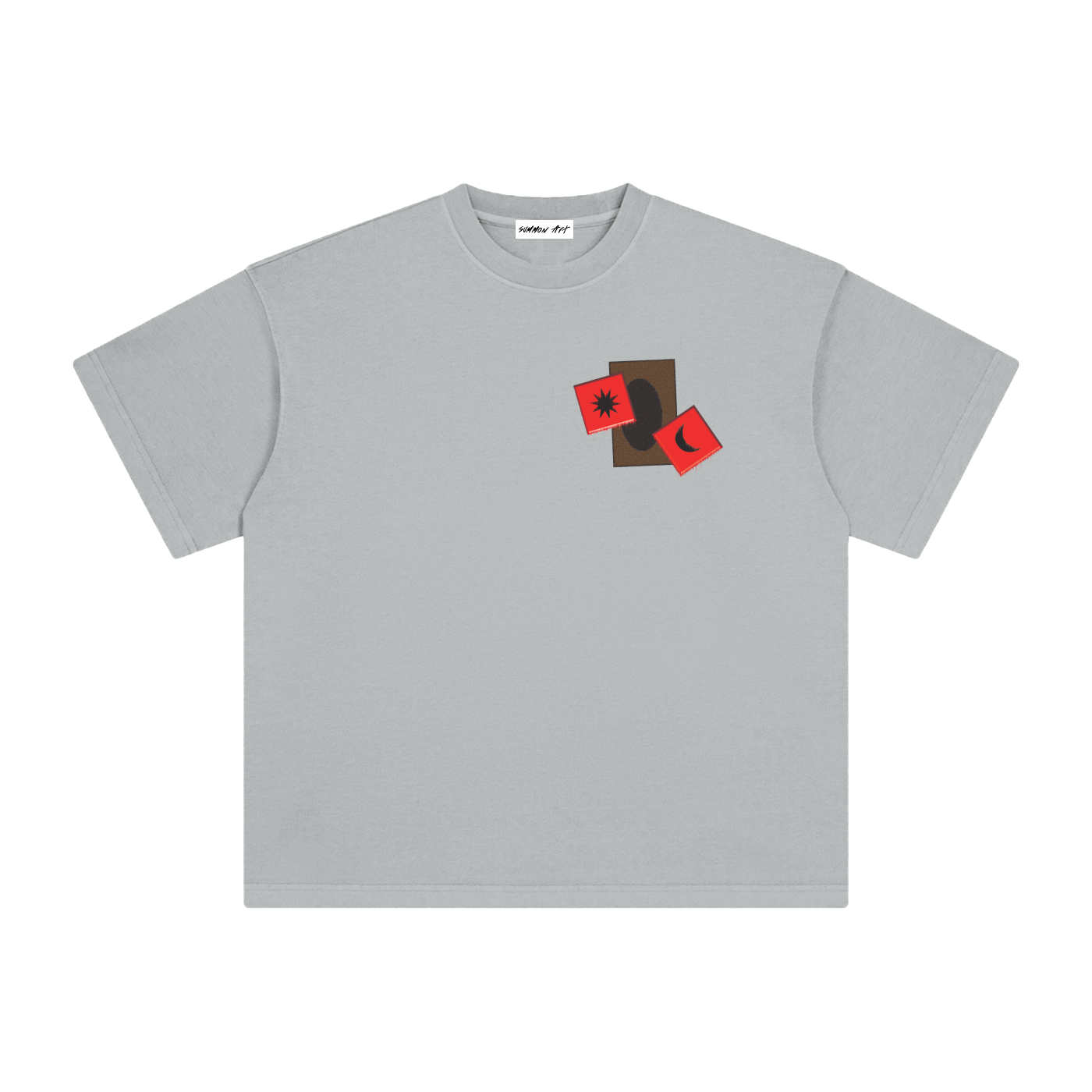 Card & Red Dice with Logo on Back Vintage Washed Tee