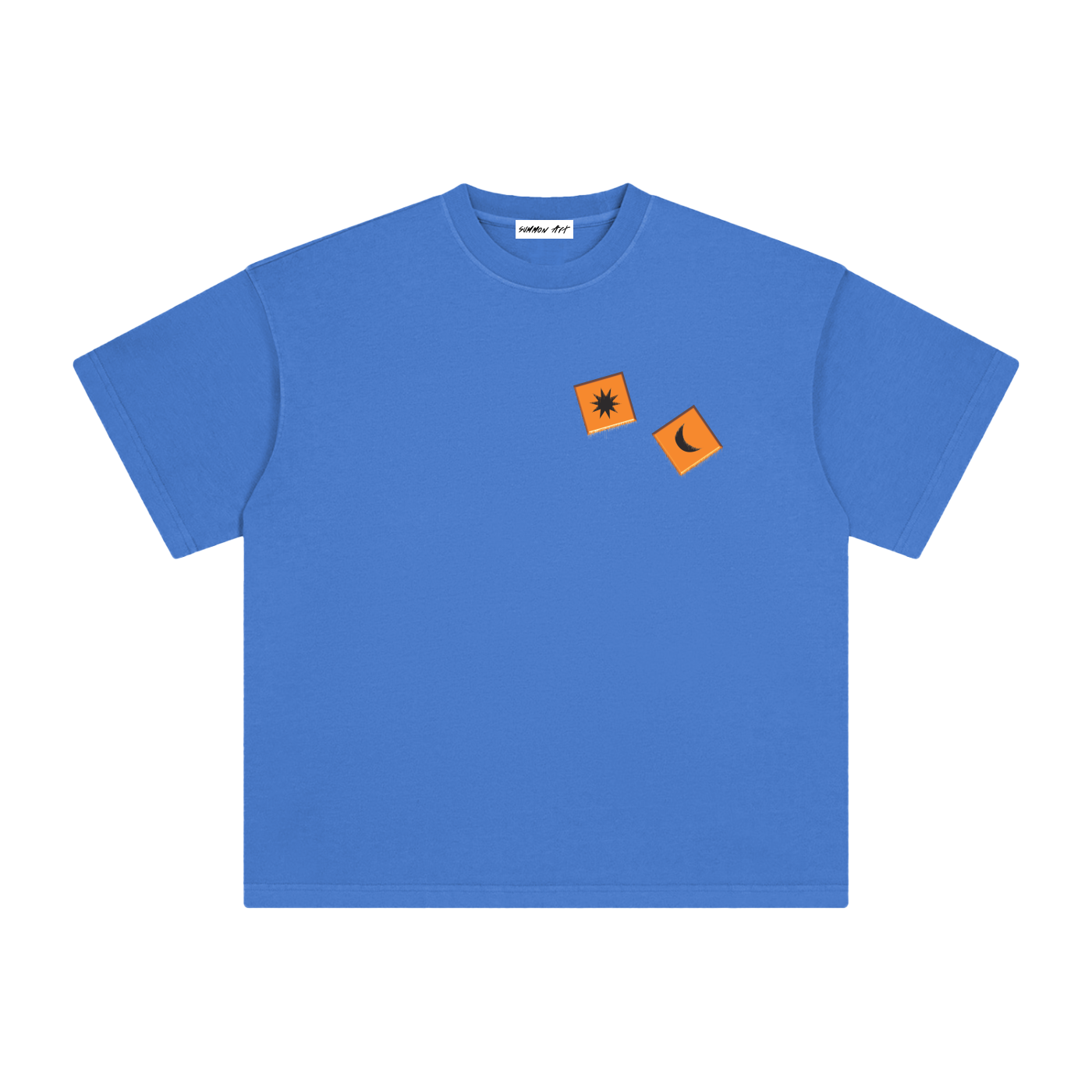 Orange Dice with Logo on Back Vintage Washed Tee