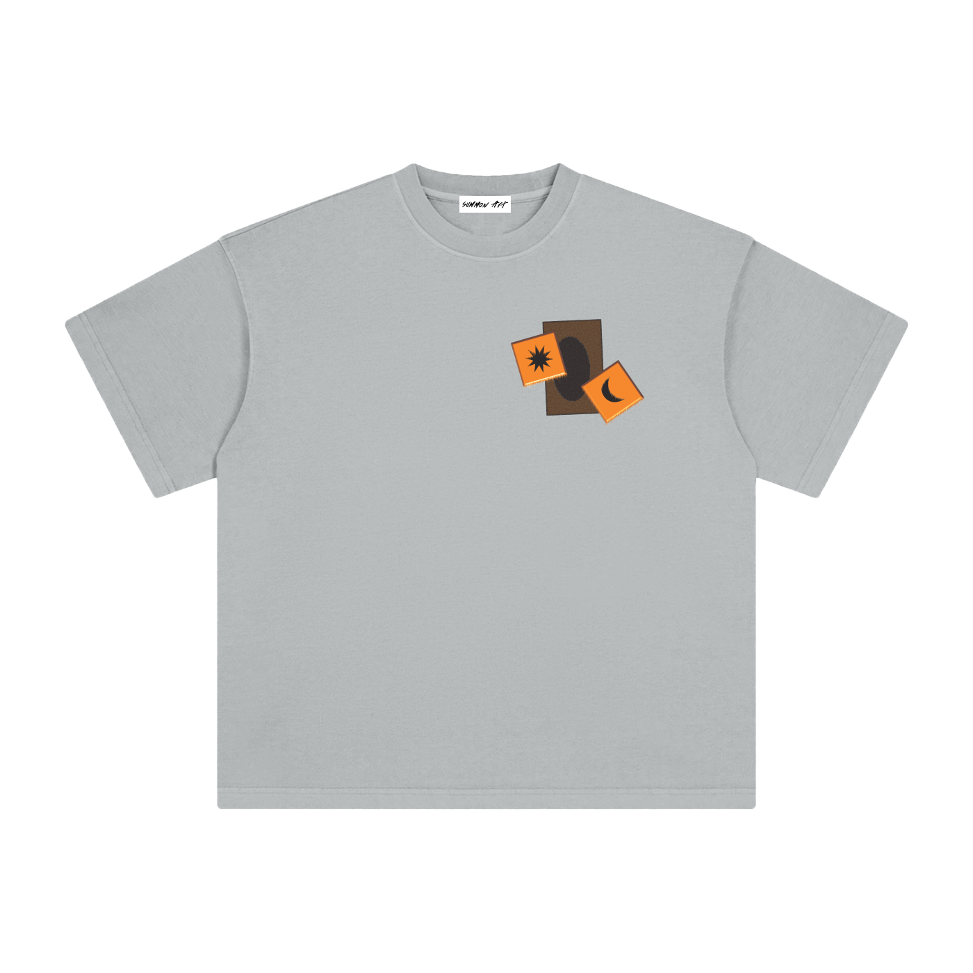 Card & Orange Dice with Logo on Back Vintage Washed Tee