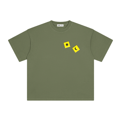 Yellow Dice with Logo on Back Vintage Washed Tee
