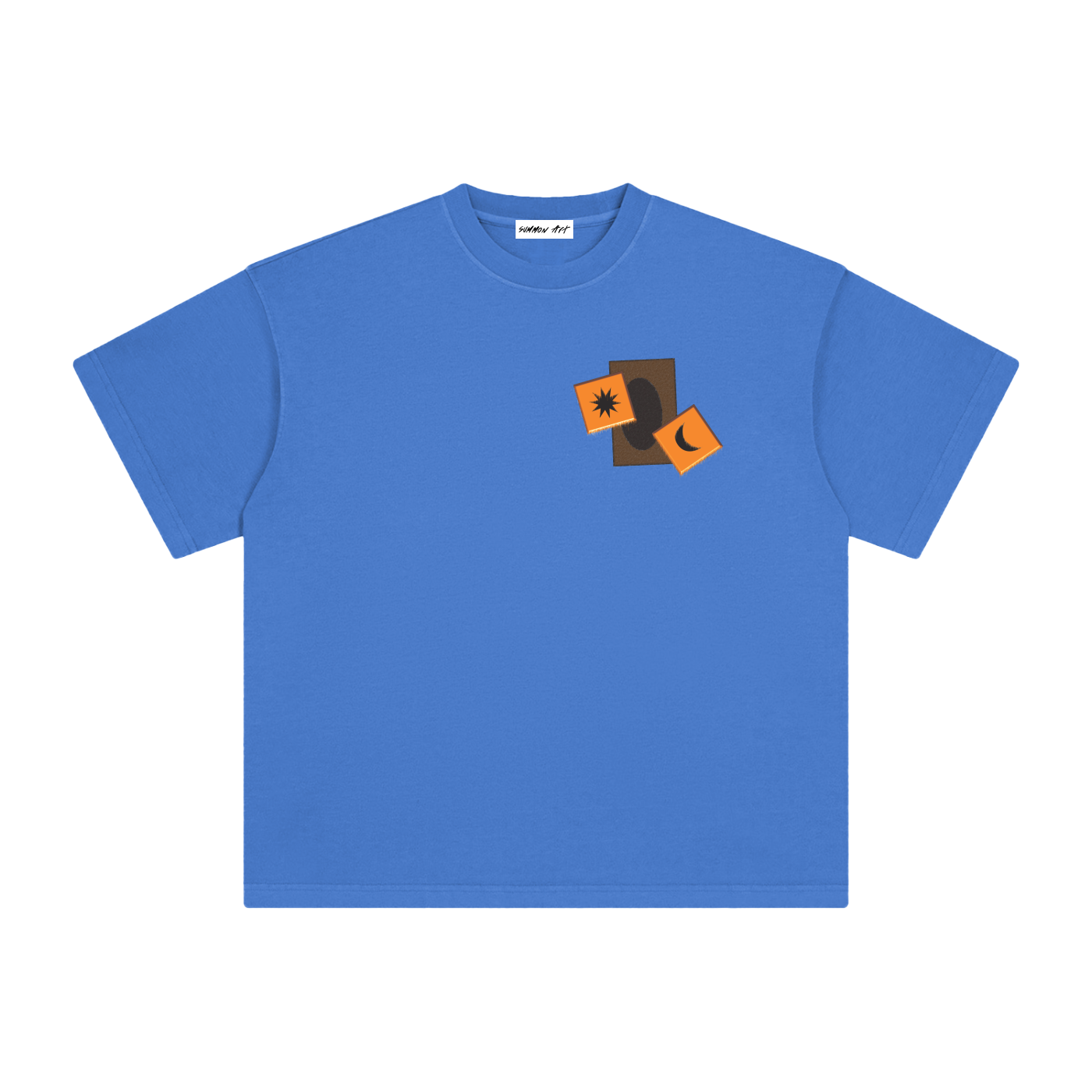 Card & Orange Dice with Logo on Back Vintage Washed Tee
