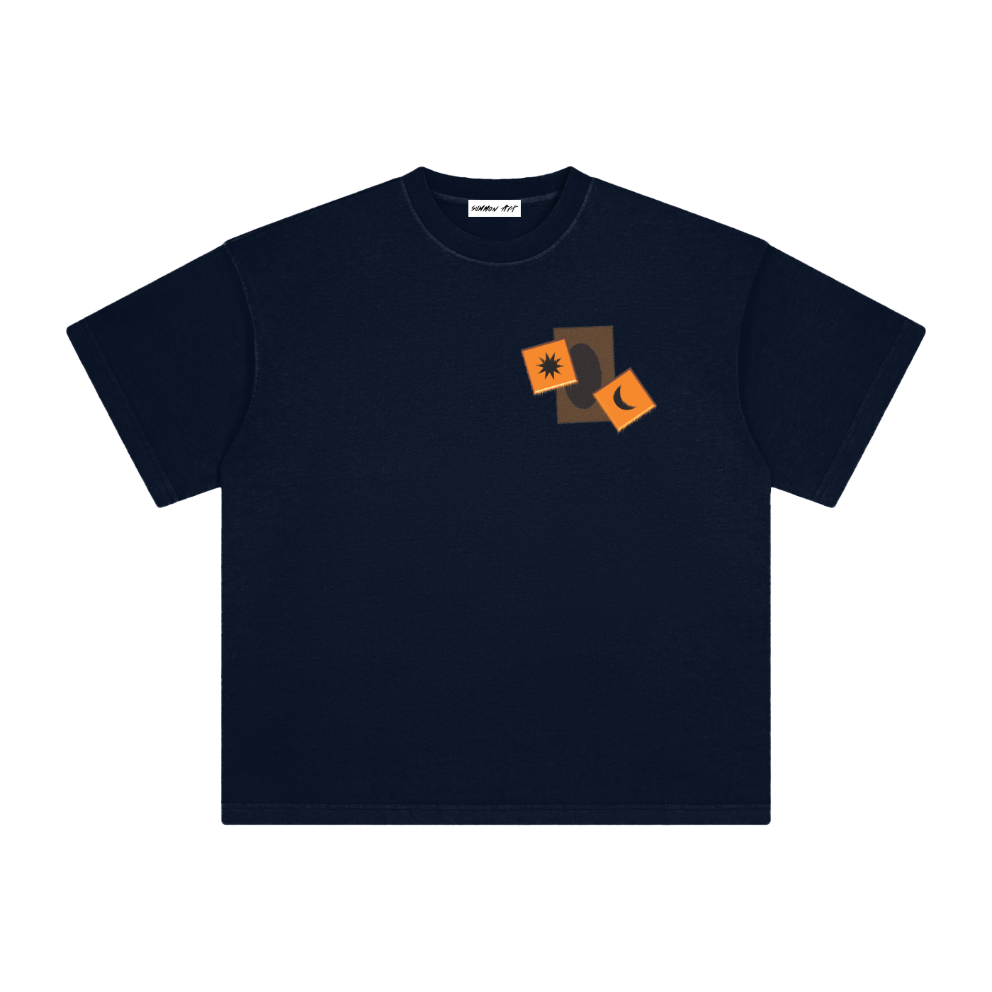 Card & Orange Dice with Logo on Back Vintage Washed Tee