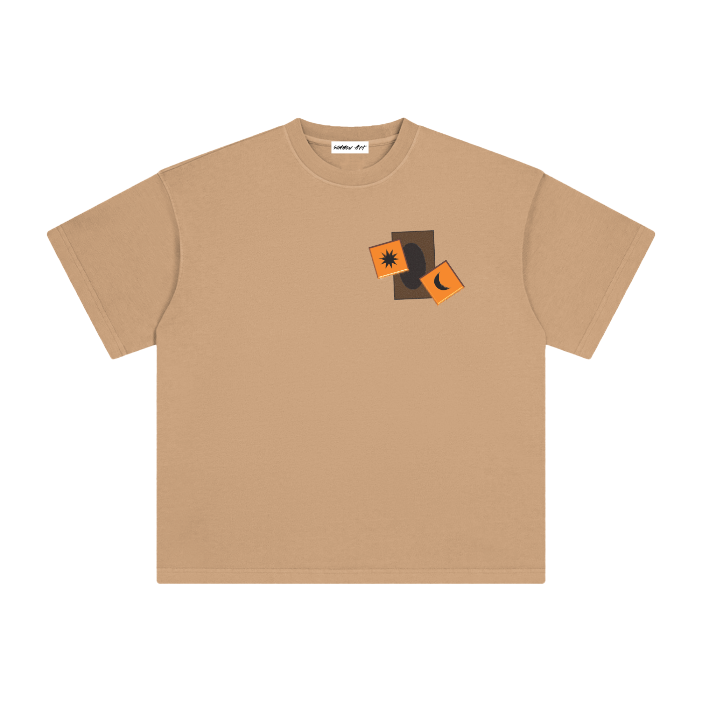 Card & Orange Dice with Logo on Back Vintage Washed Tee