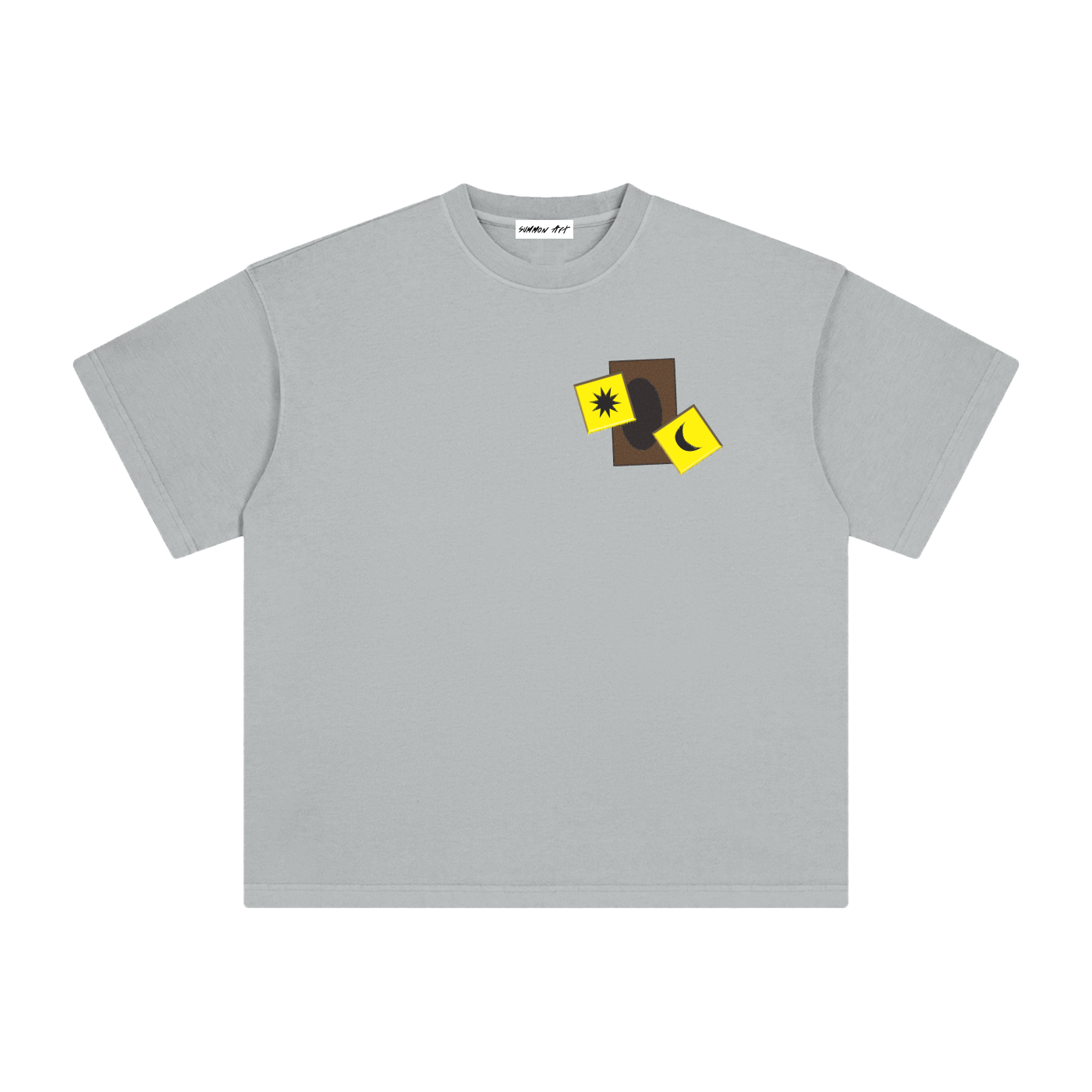 Card & Yellow Dice with Logo on Back Vintage Washed Tee