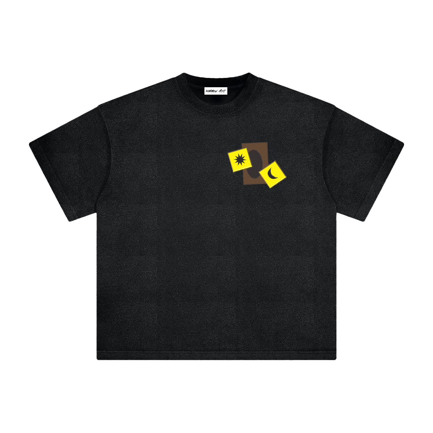Card & Yellow Dice with Logo on Back Vintage Washed Tee