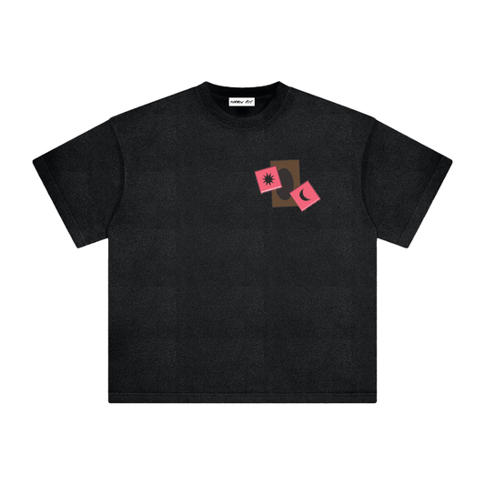 Card & Pink Dice with Logo on Back Vintage Washed Tee