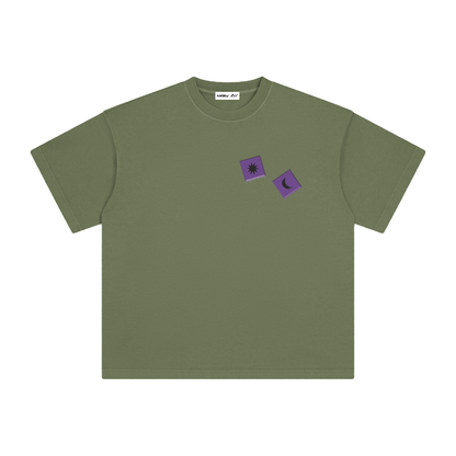 Purple Dice with Logo on Back Vintage Washed Tee