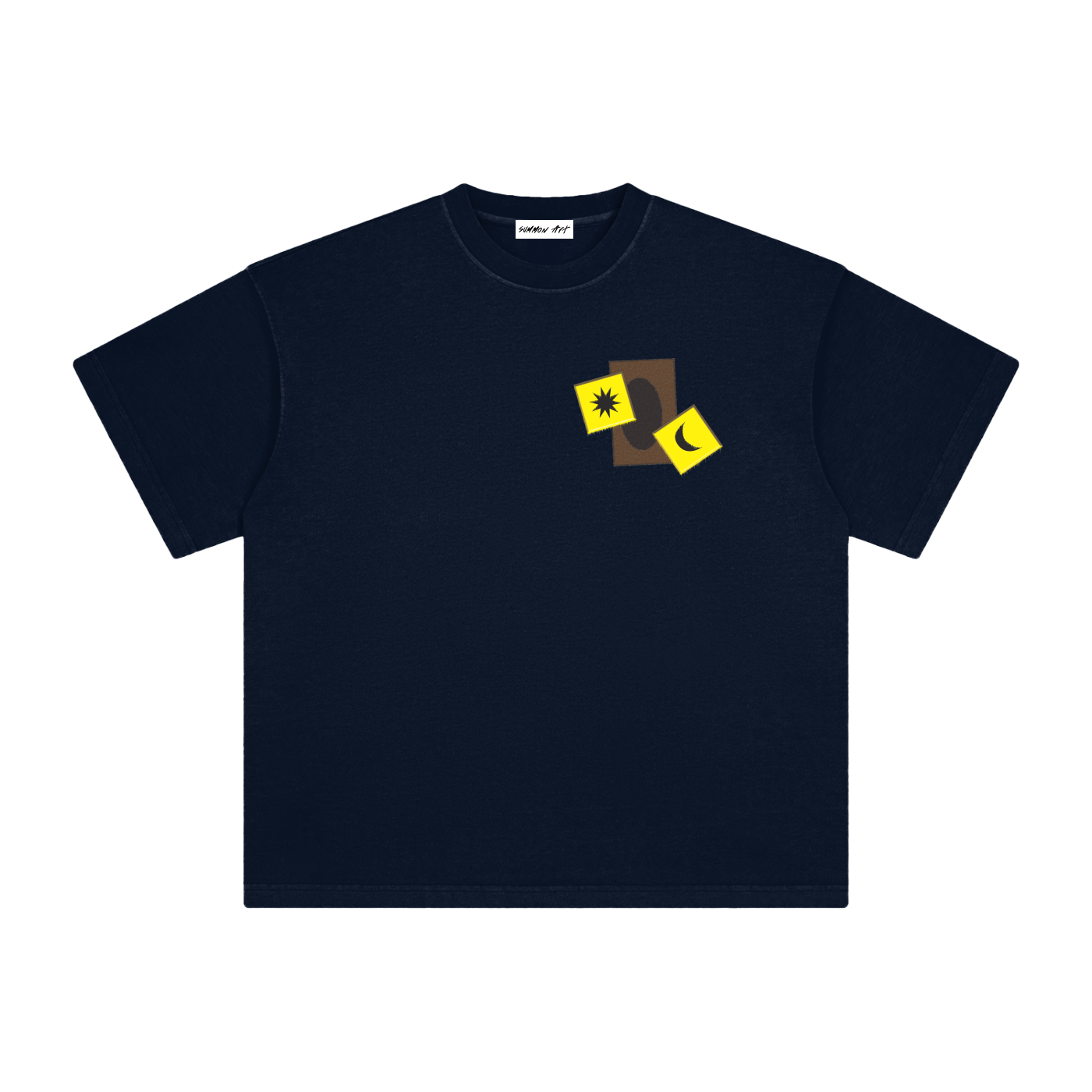 Card & Yellow Dice with Logo on Back Vintage Washed Tee