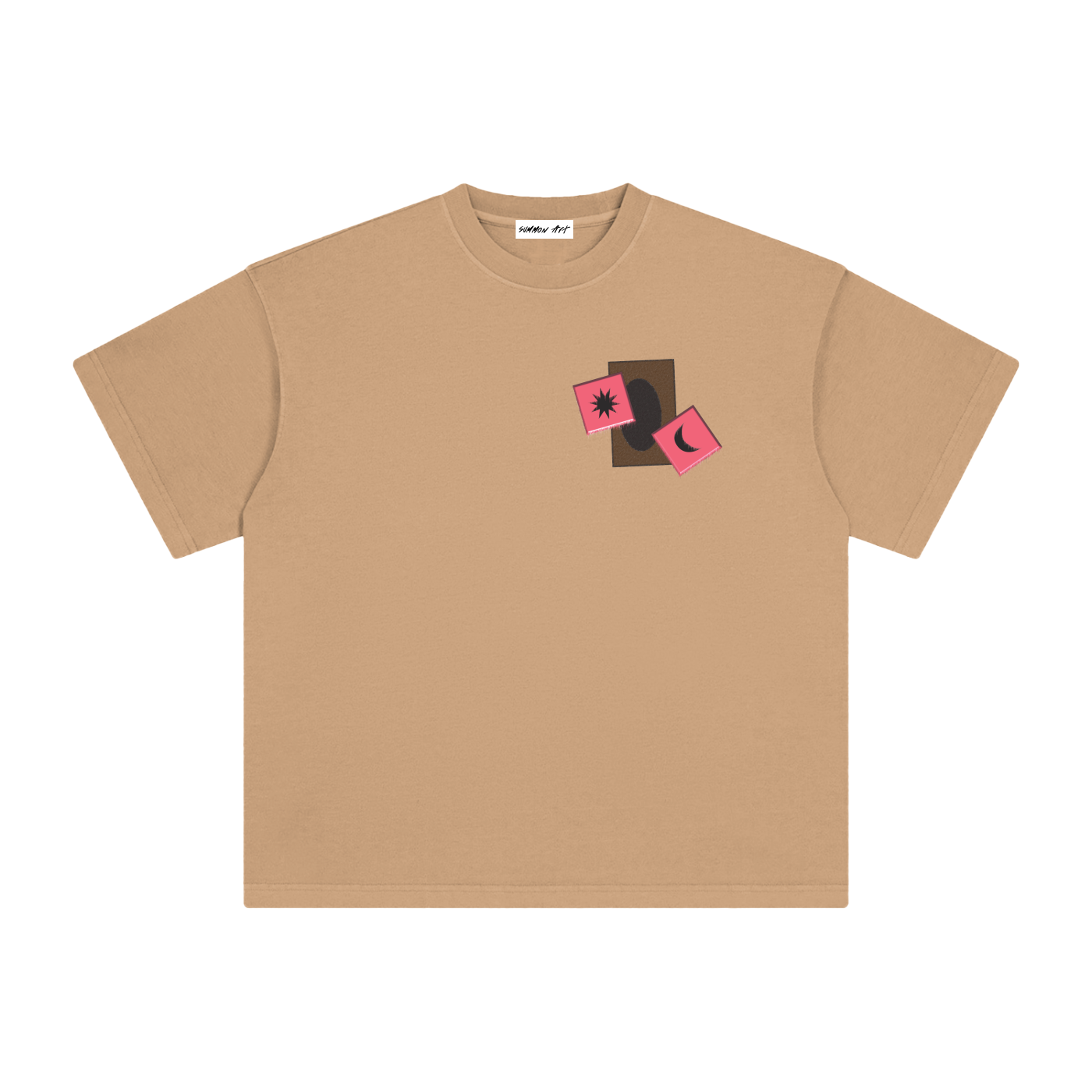 Card & Pink Dice with Logo on Back Vintage Washed Tee