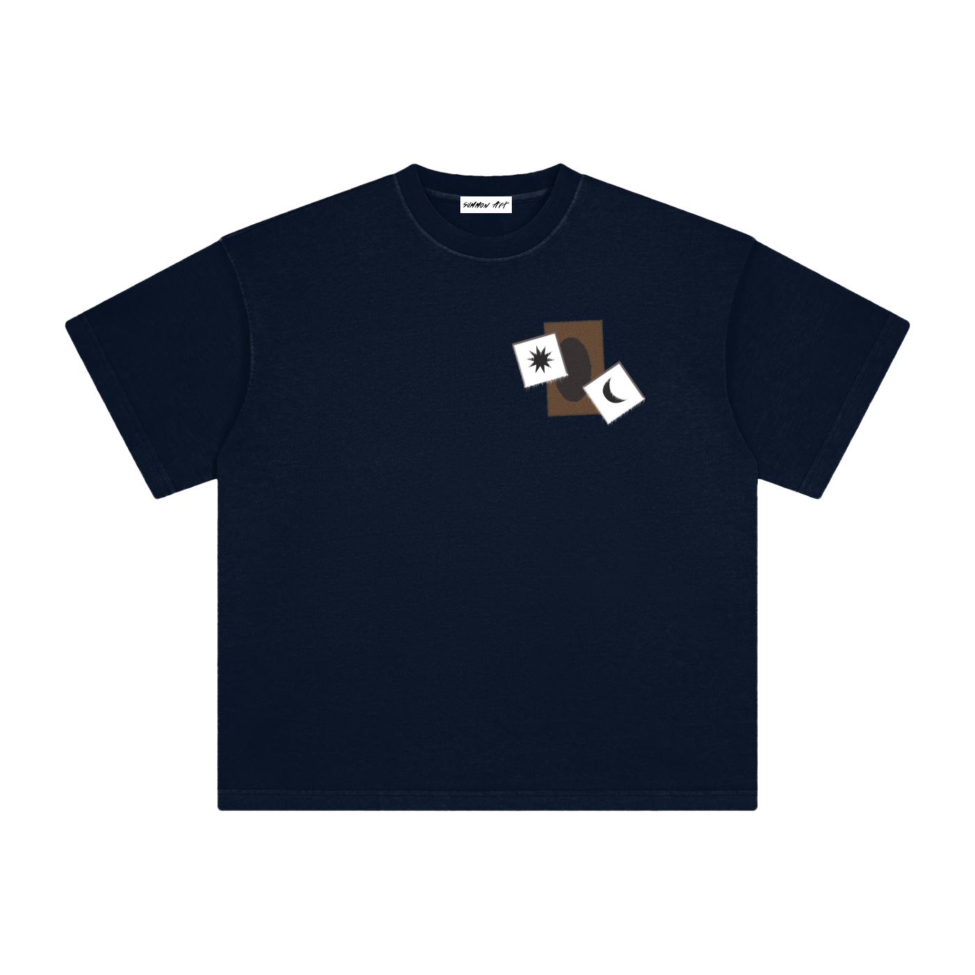 Card & White Dice with Logo on Back Vintage Washed Tee
