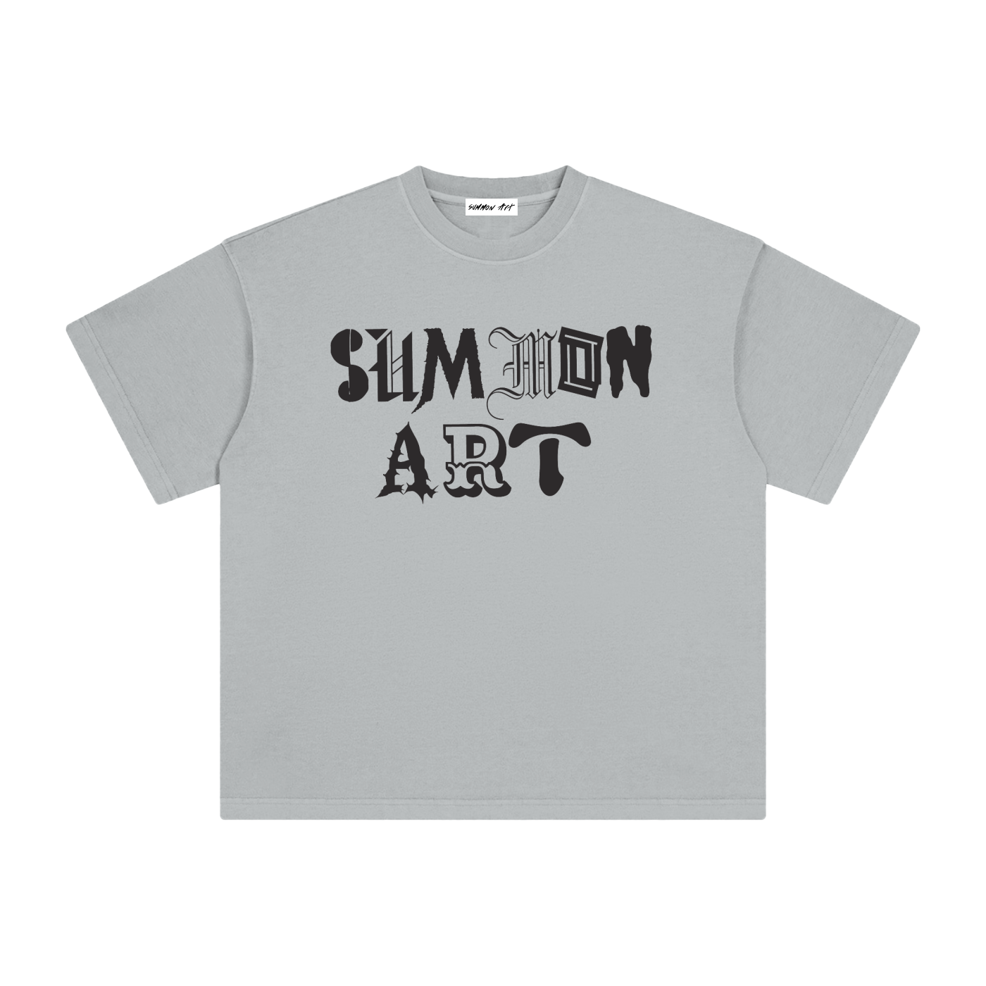 Essential Black & White Logo Vintage Washed Tee