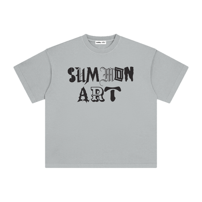 Essential Black & White Logo Vintage Washed Tee