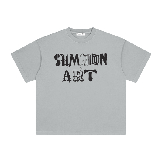 Essential Black & White Logo Vintage Washed Tee