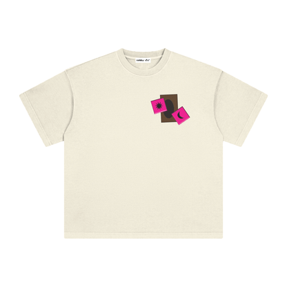 Card & Magenta Dice with Logo on Back Vintage Washed Tee