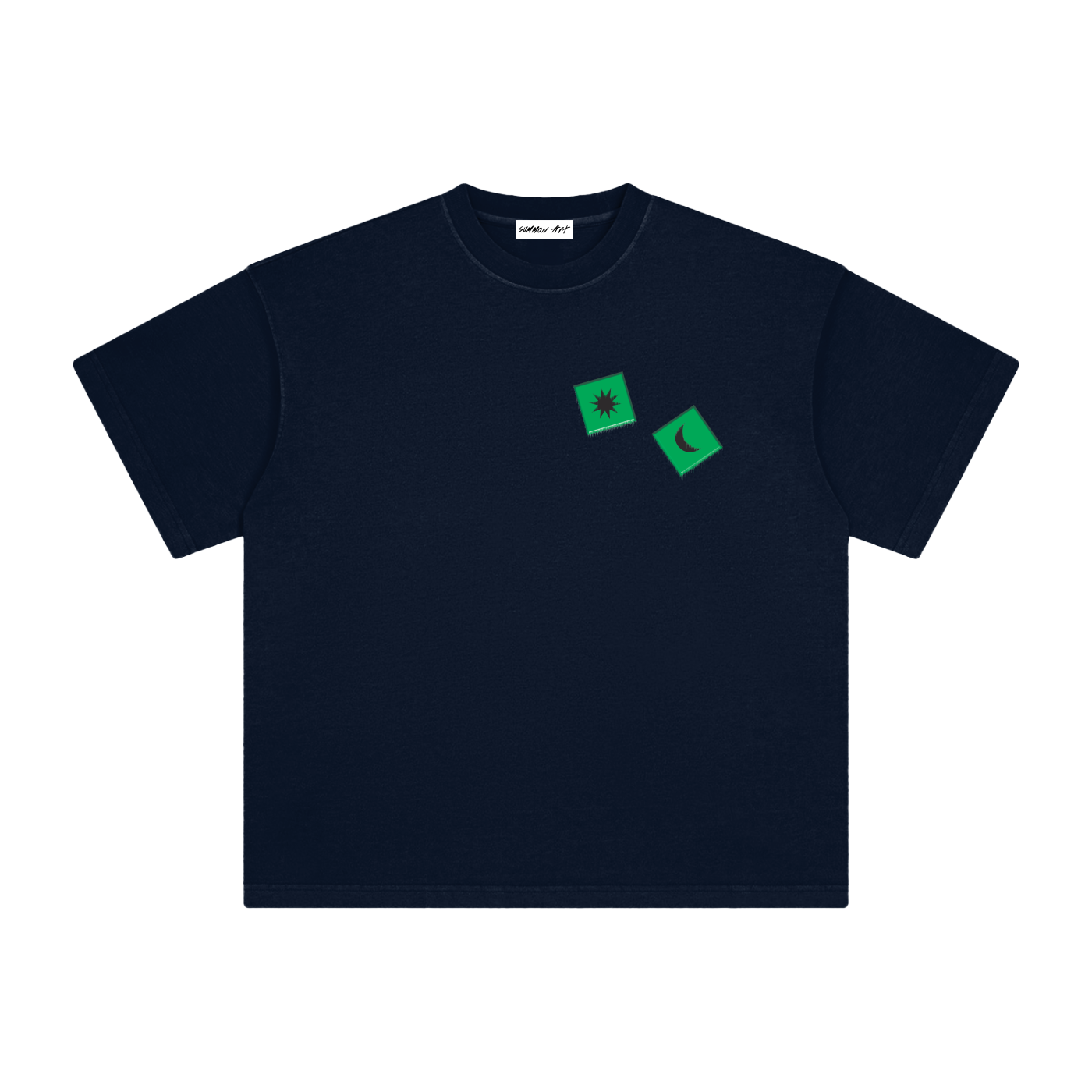 Green Dice with Logo on Back Vintage Washed Tee