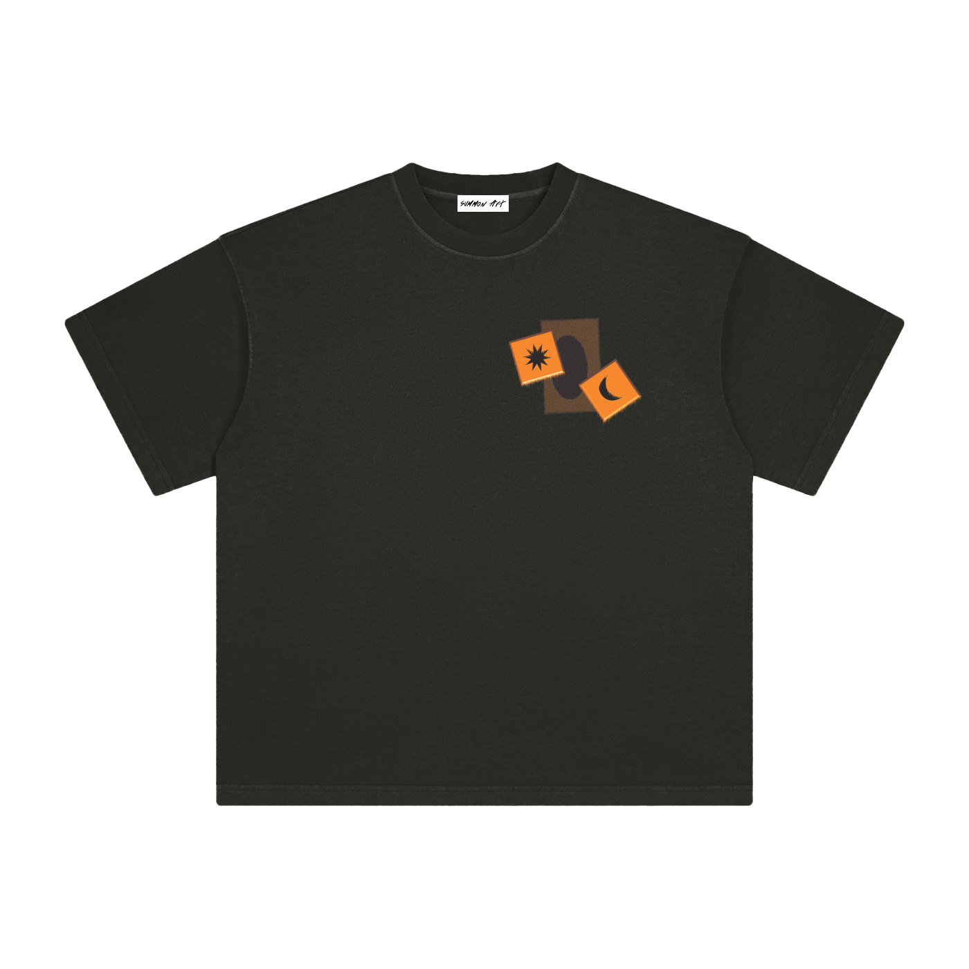 Card & Orange Dice with Logo on Back Vintage Washed Tee