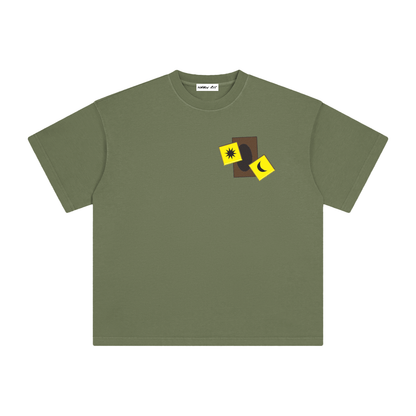 Card & Yellow Dice with Logo on Back Vintage Washed Tee