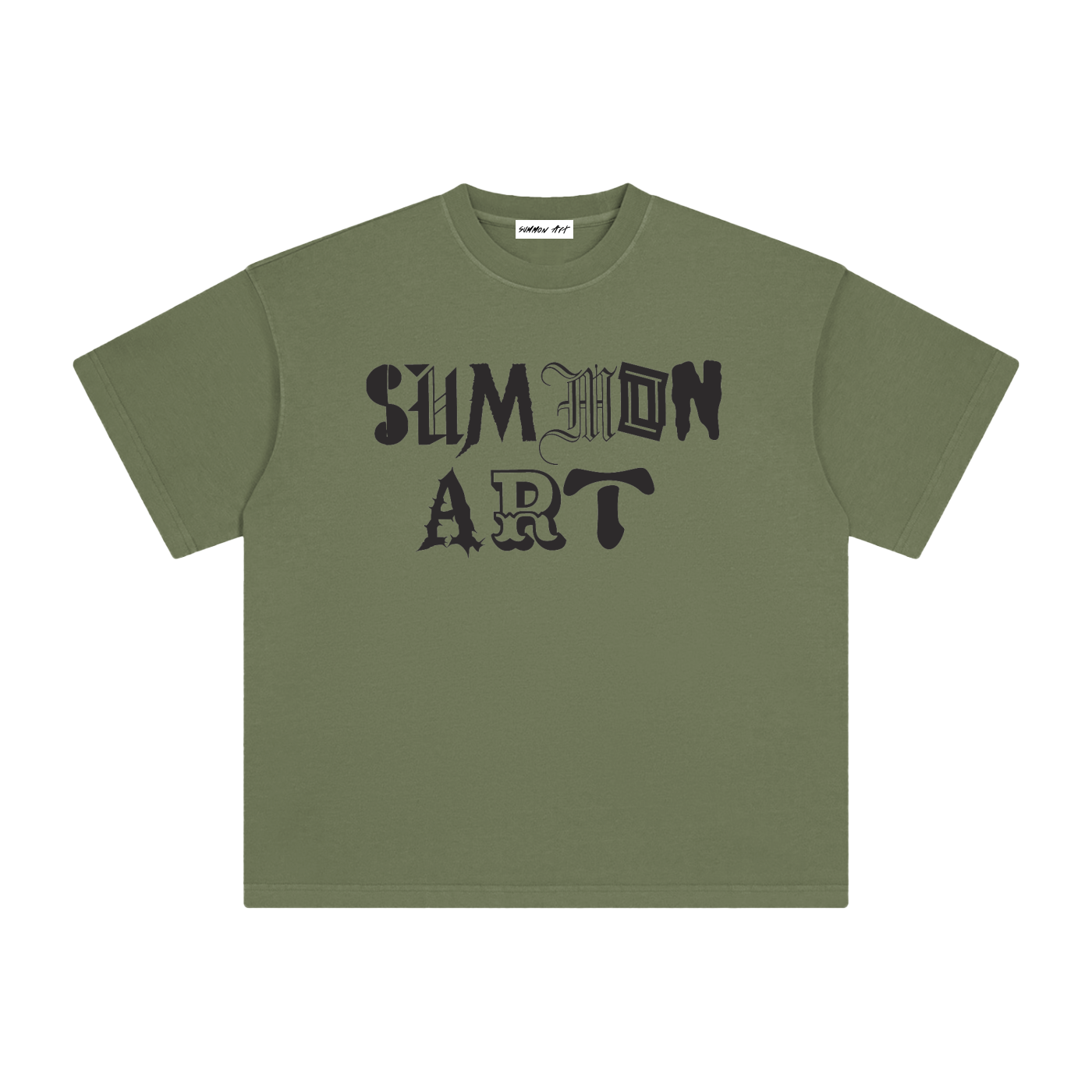 Essential Black & White Logo Vintage Washed Tee