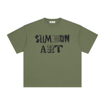 Essential Black & White Logo Vintage Washed Tee