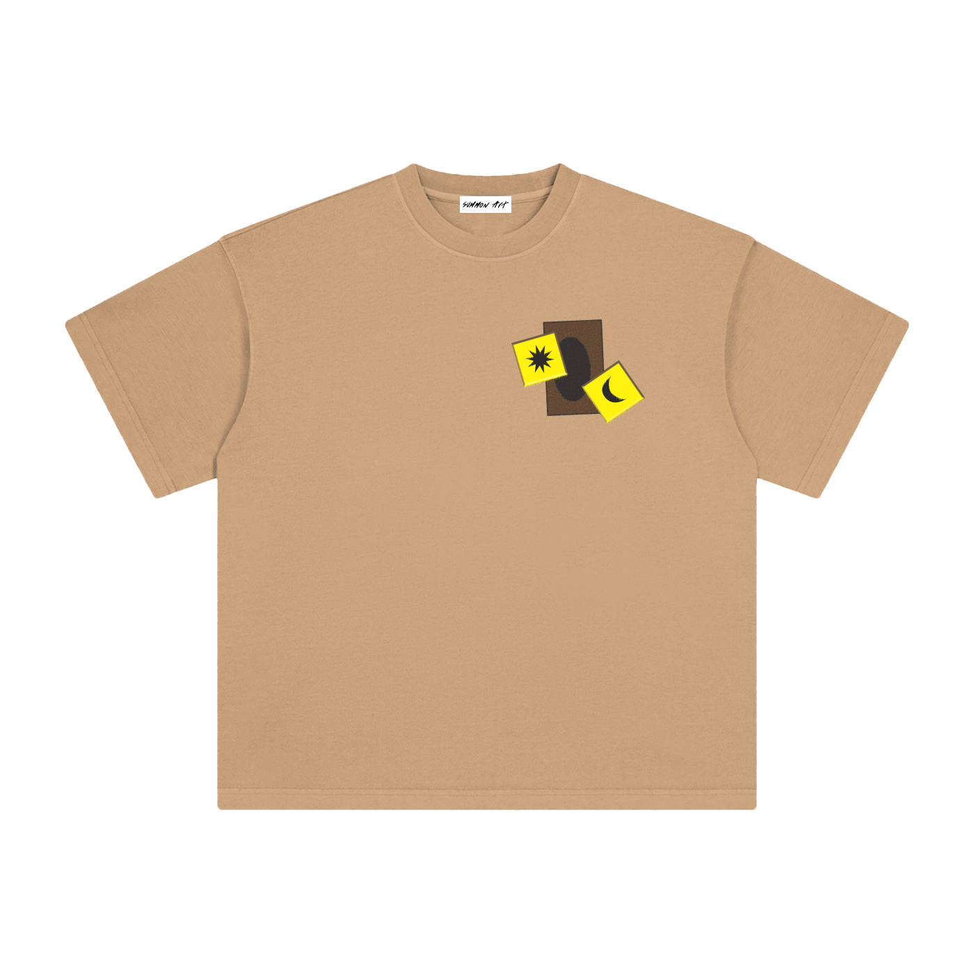 Card & Yellow Dice with Logo on Back Vintage Washed Tee