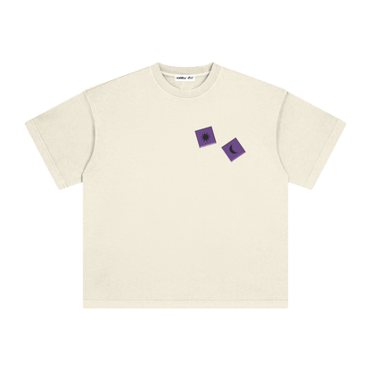 Purple Dice with Logo on Back Vintage Washed Tee
