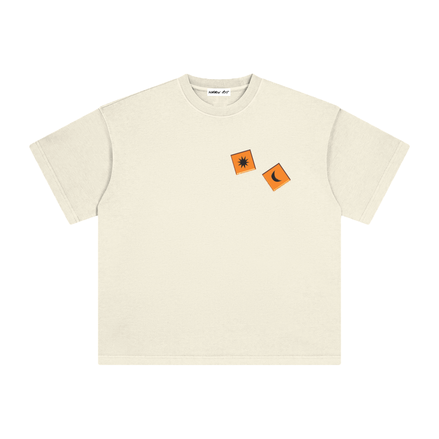 Orange Dice with Logo on Back Vintage Washed Tee