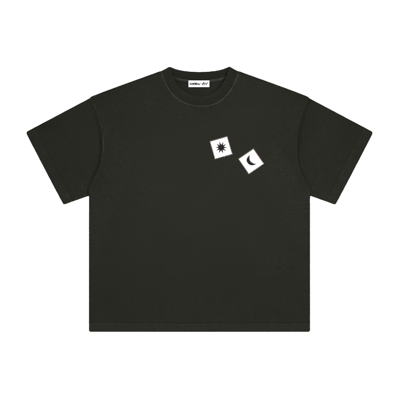 White Dice with Logo on Back Vintage Washed Tee