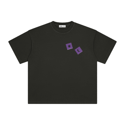 Purple Dice with Logo on Back Vintage Washed Tee