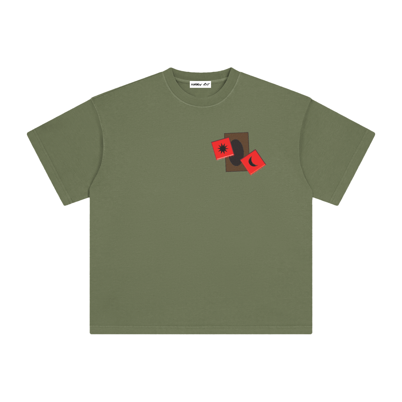 Card & Red Dice with Logo on Back Vintage Washed Tee
