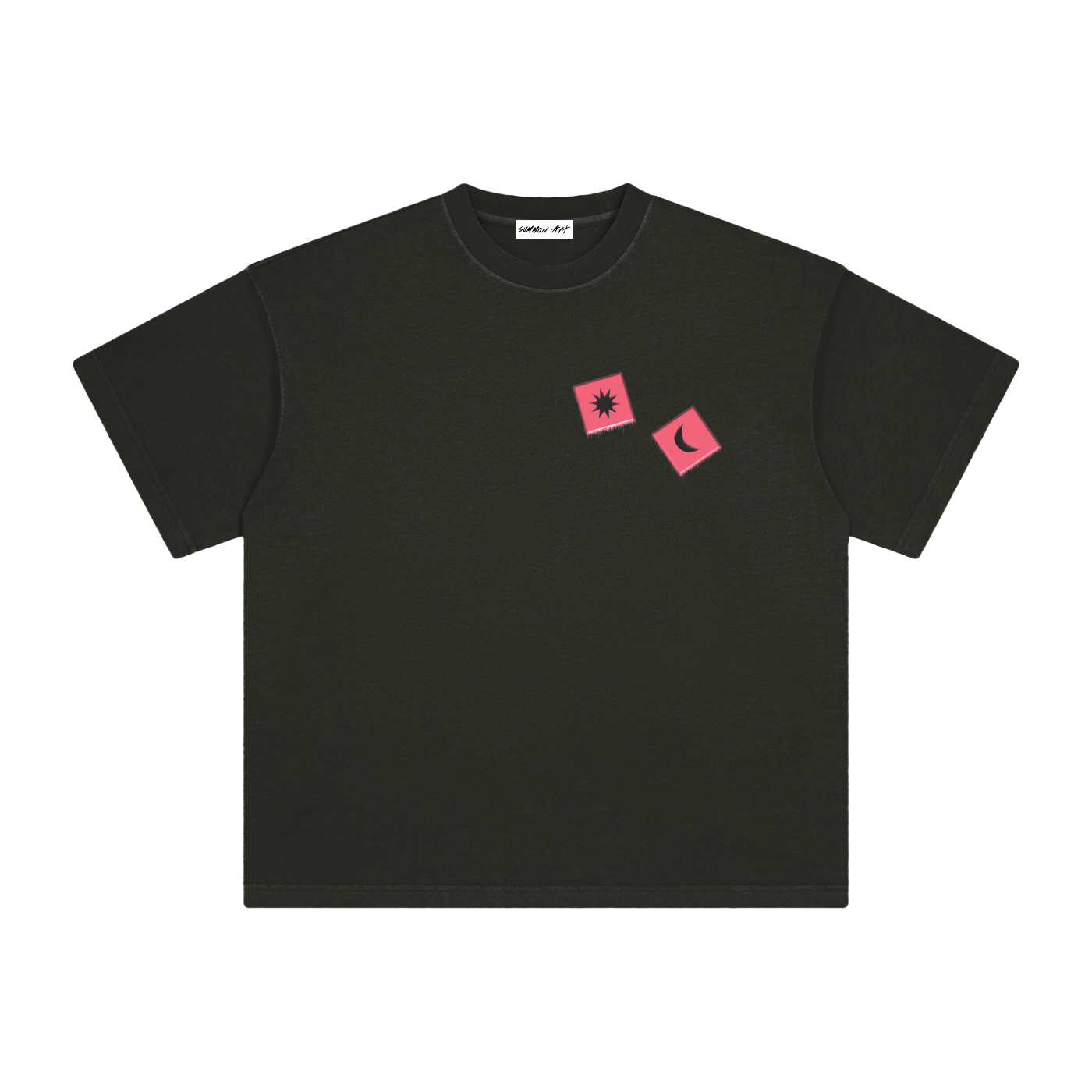 Pink Dice with Logo on Back Vintage Washed Tee