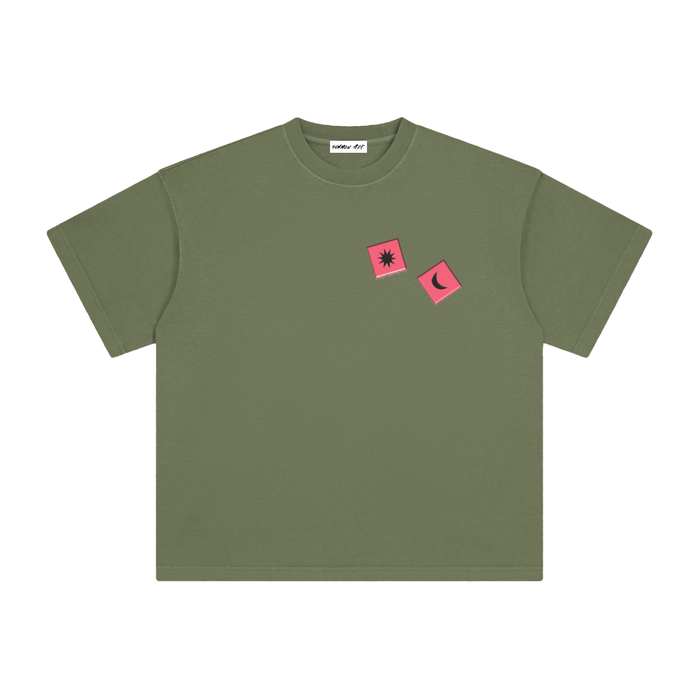 Pink Dice with Logo on Back Vintage Washed Tee