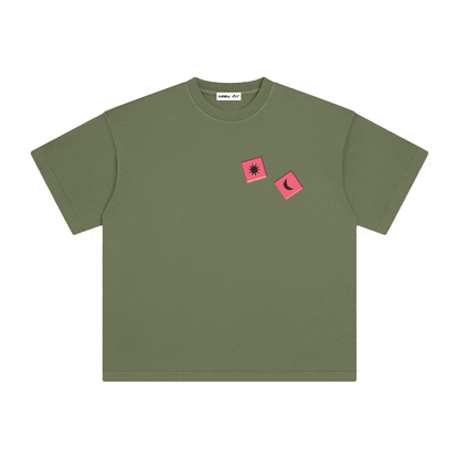Pink Dice with Logo on Back Vintage Washed Tee