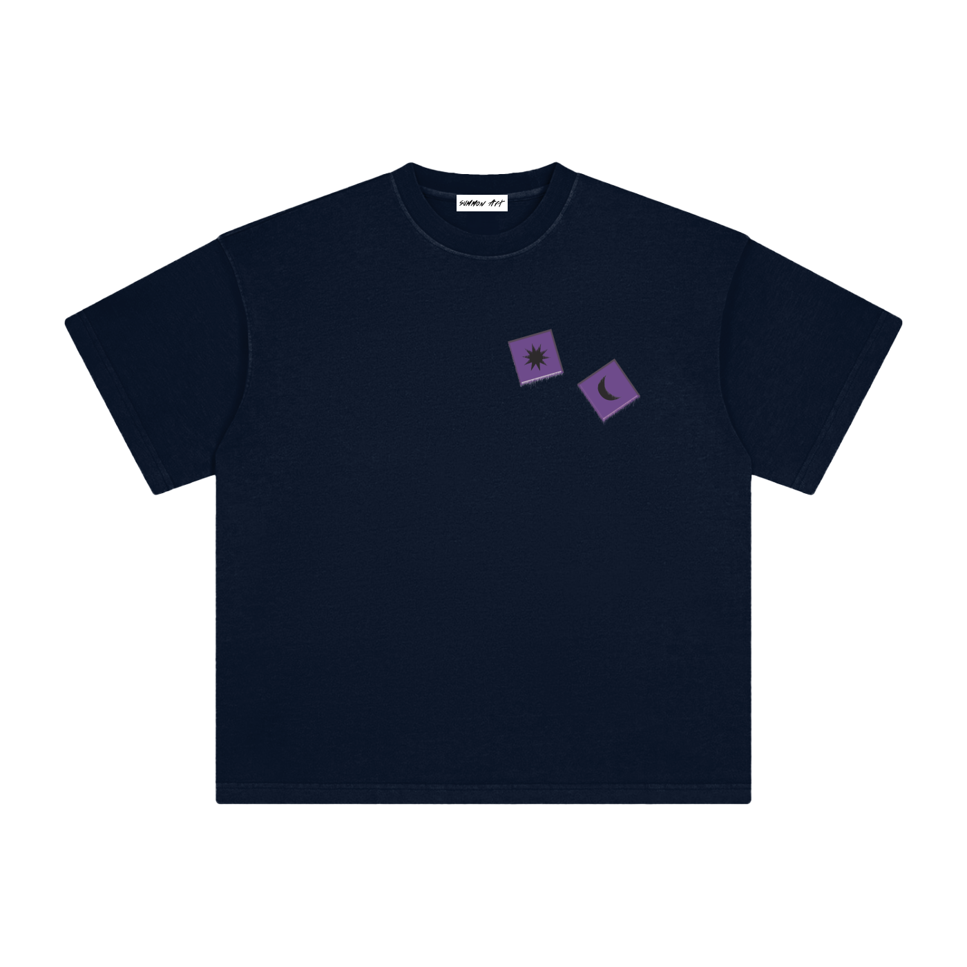 Purple Dice with Logo on Back Vintage Washed Tee