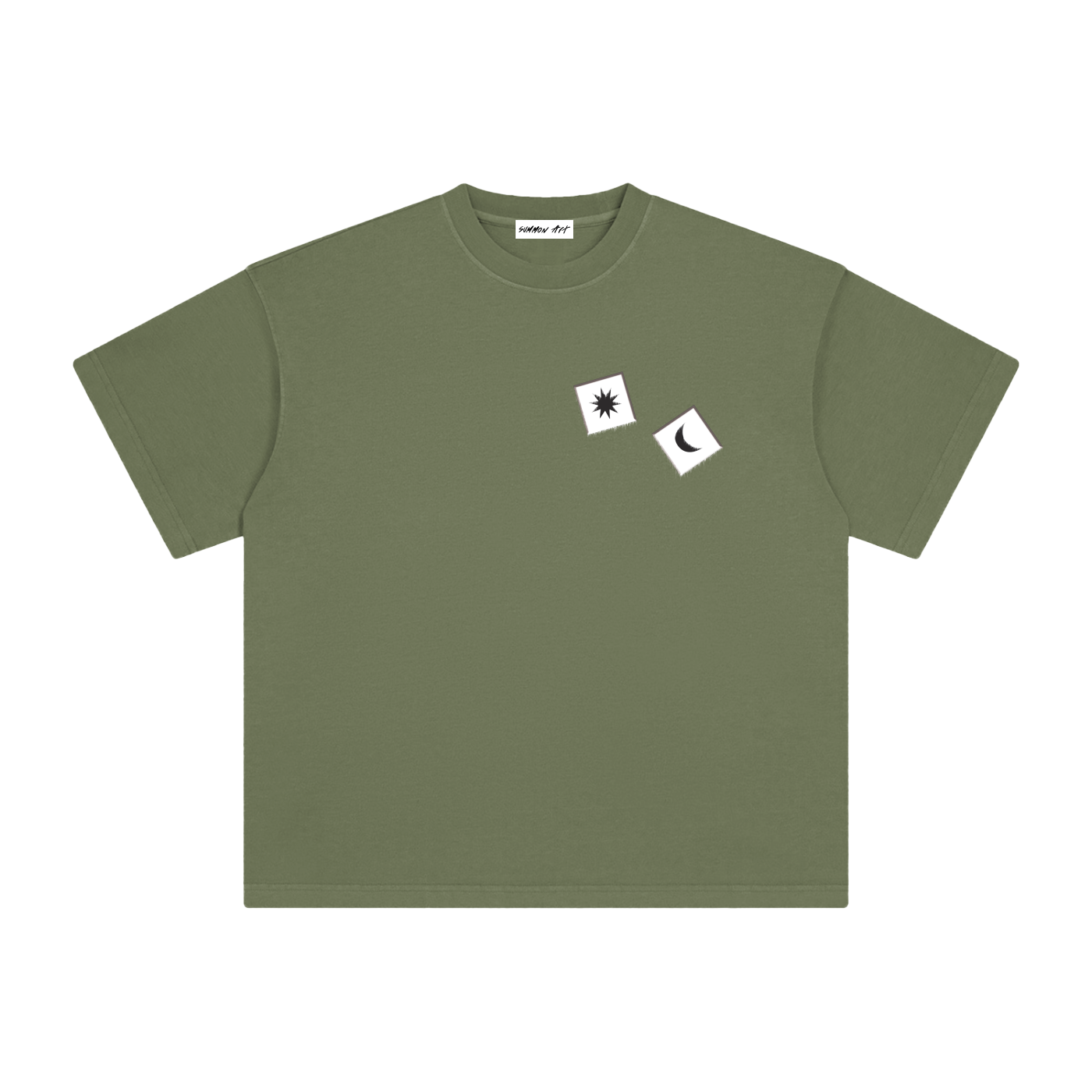 White Dice with Logo on Back Vintage Washed Tee