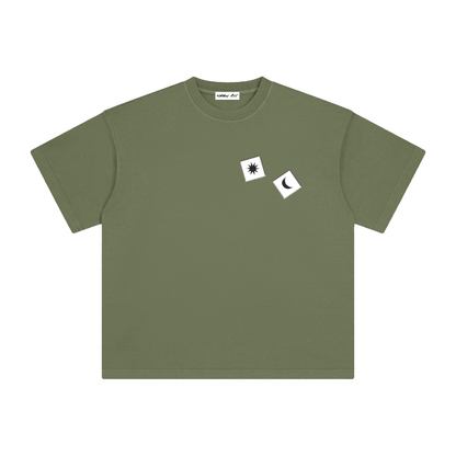 White Dice with Logo on Back Vintage Washed Tee