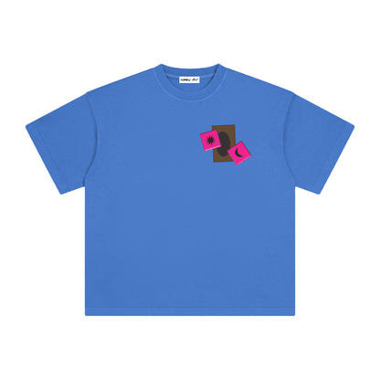 Card & Magenta Dice with Logo on Back Vintage Washed Tee