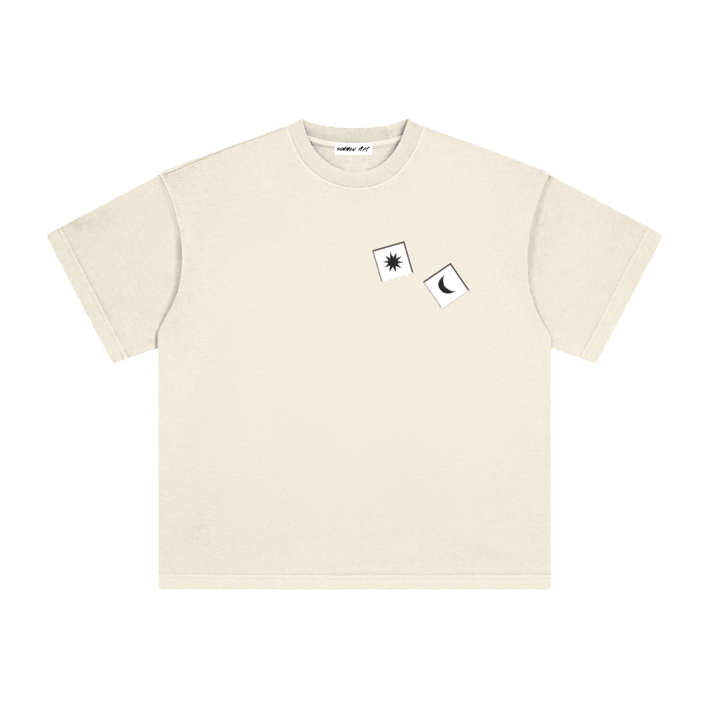 White Dice with Logo on Back Vintage Washed Tee