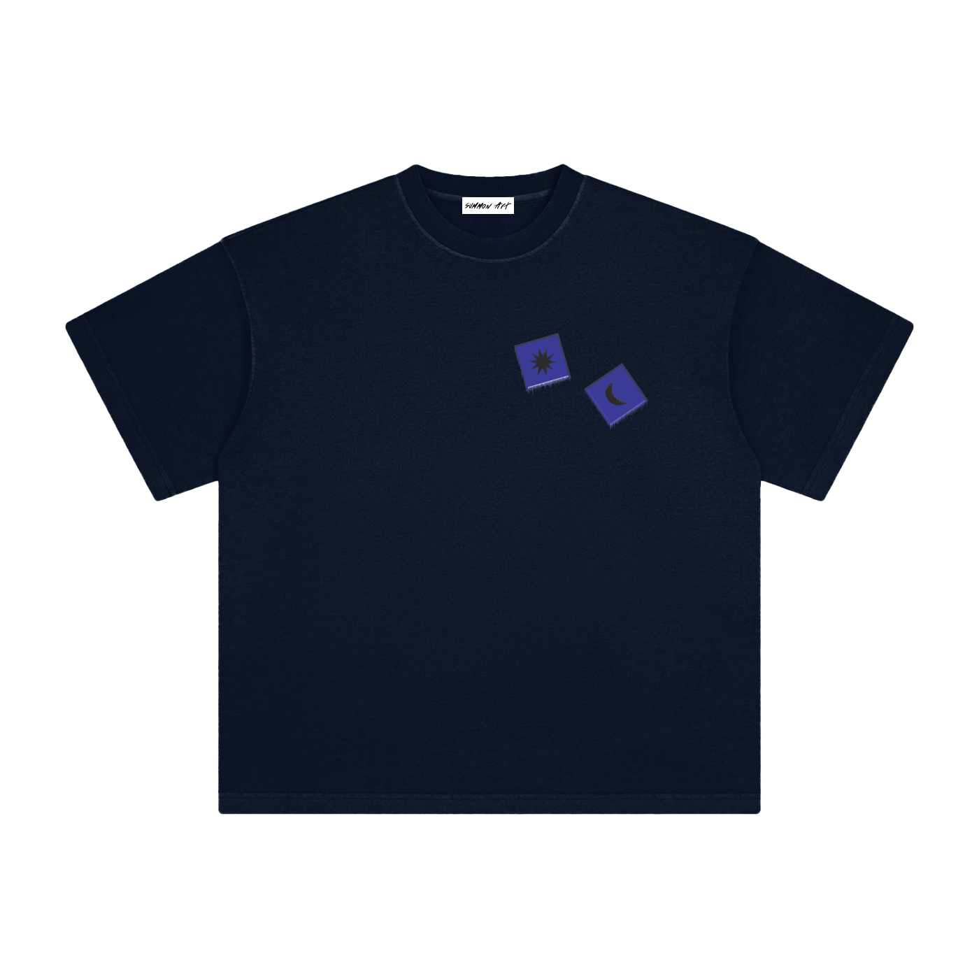 Blue Dice with Logo on Back Vintage Washed Tee