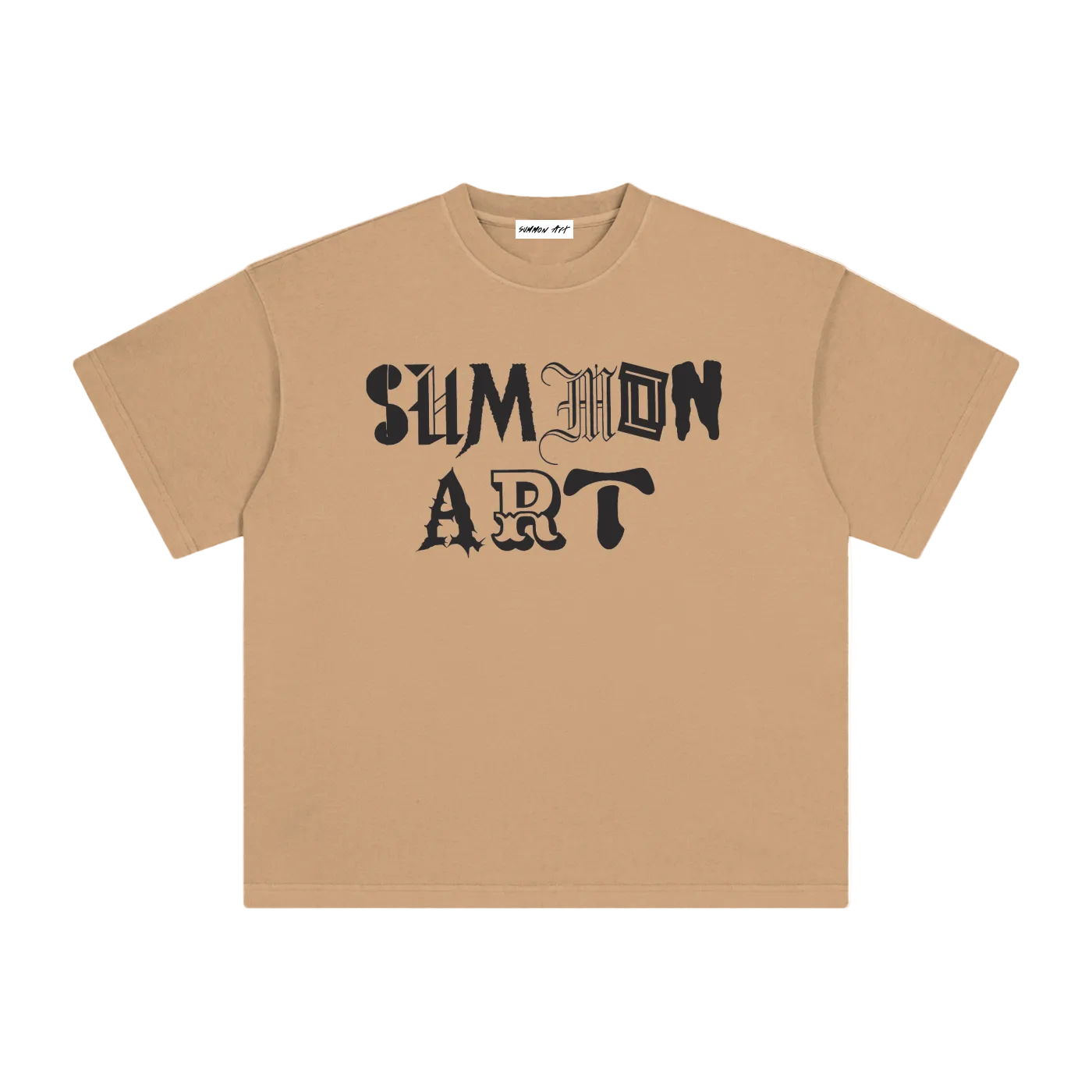 Essential Black & White Logo Vintage Washed Tee