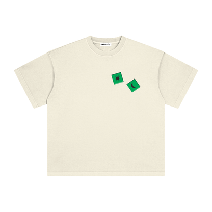Green Dice with Logo on Back Vintage Washed Tee