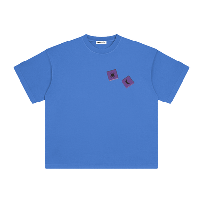 Purple Dice with Logo on Back Vintage Washed Tee