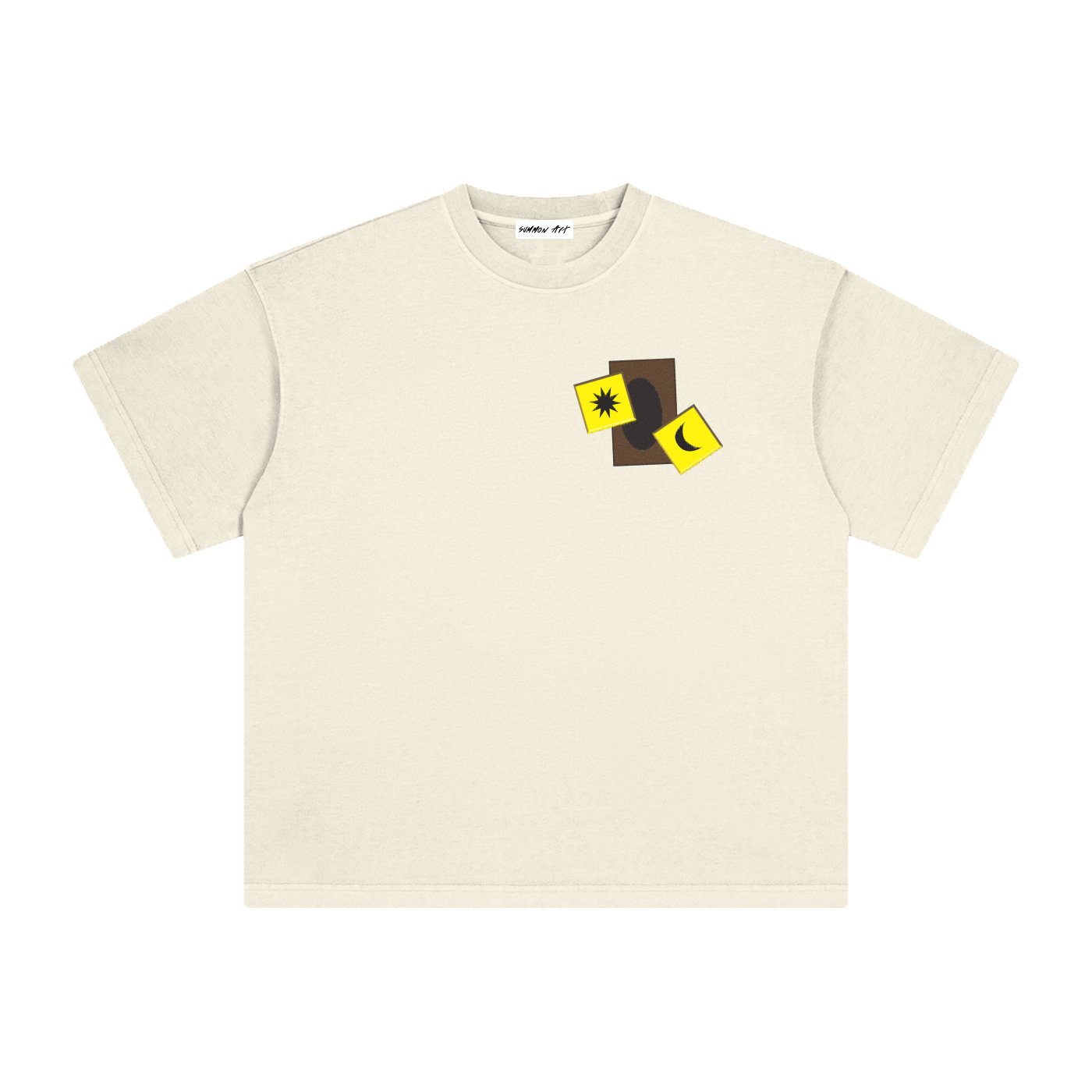 Card & Yellow Dice with Logo on Back Vintage Washed Tee