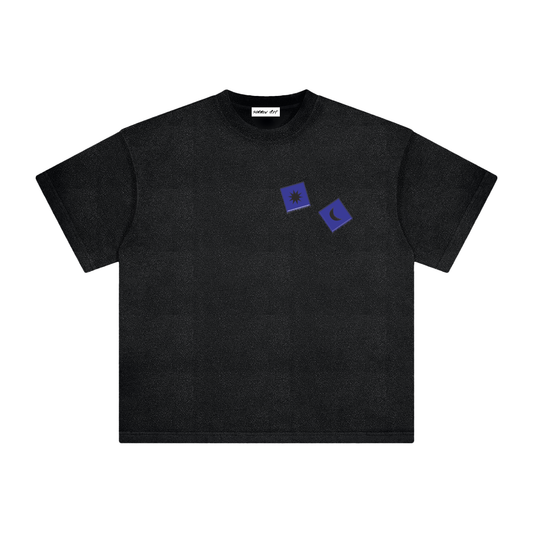 Blue Dice with Logo on Back Vintage Washed Tee
