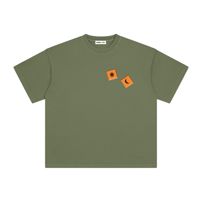 Orange Dice with Logo on Back Vintage Washed Tee
