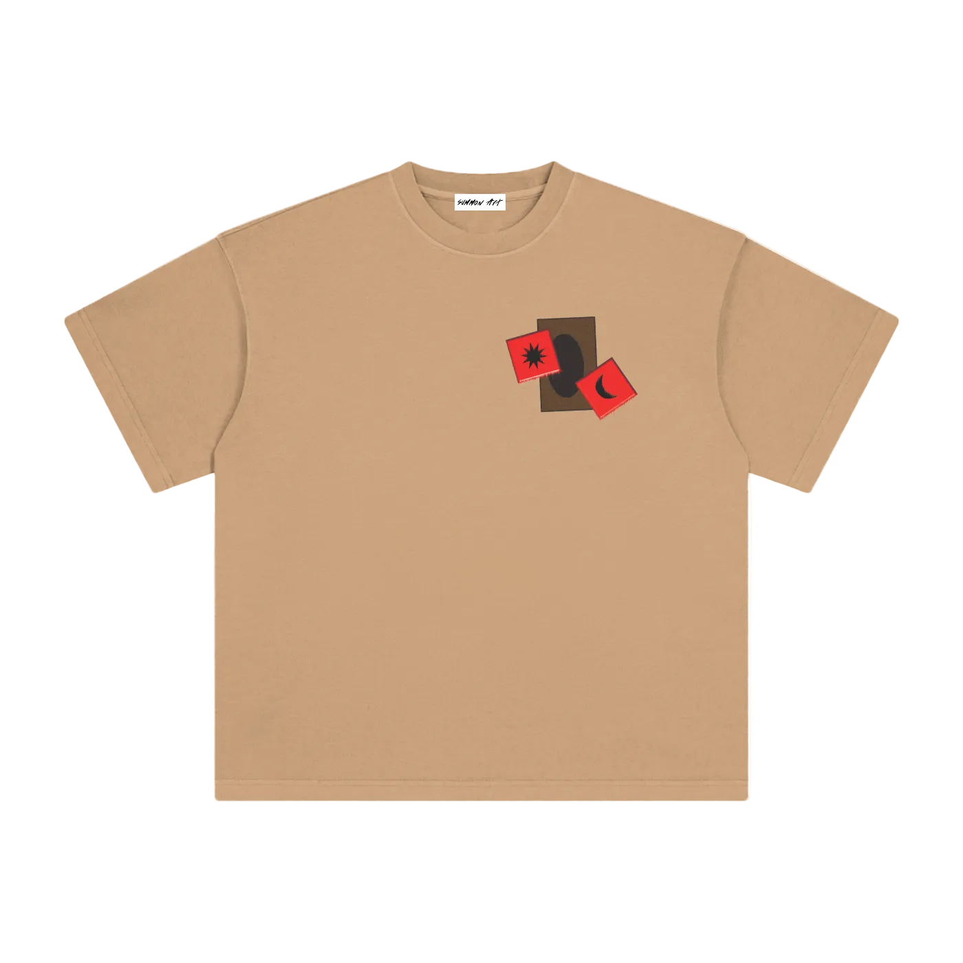 Card & Red Dice with Logo on Back Vintage Washed Tee