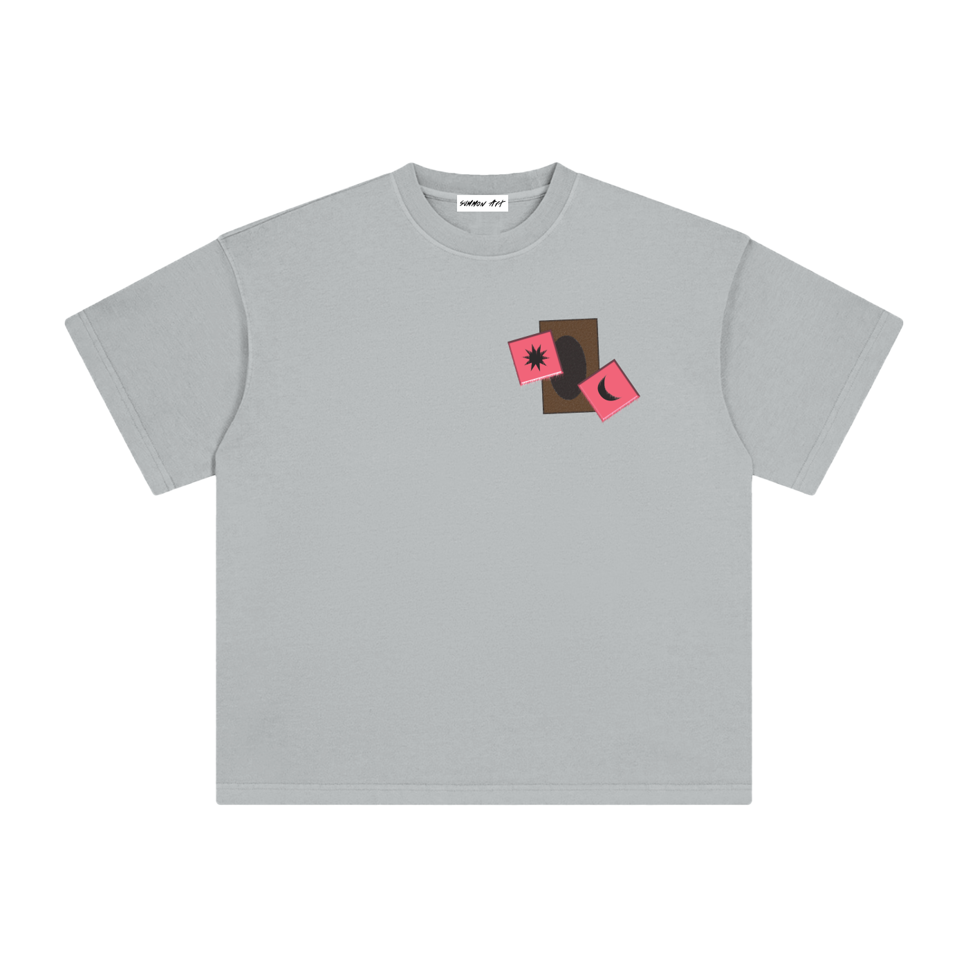 Card & Pink Dice with Logo on Back Vintage Washed Tee
